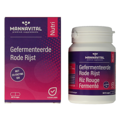 Mannavital Gefermenteerde rode rijst 60 Vegetarische capsules
