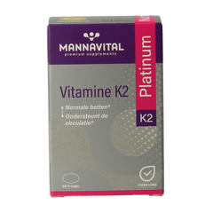 Mannavital Vitamine K2 60.00 Vegetarische capsules