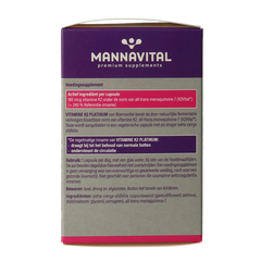 Mannavital Vitamine K2 60.00 Vegetarische capsules