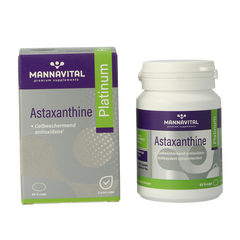 Mannavital Astaxanthine platinum 60 Vegetarische capsules