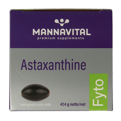Mannavital Astaxanthine platinum 60 Vegetarische capsules