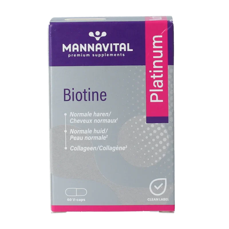 Mannavita Biotine platinum 60 Vegetarische capsules