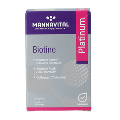 Mannavita Biotine platinum 60 Vegetarische capsules