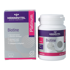 Mannavita Biotine platinum 60 Vegetarische capsules