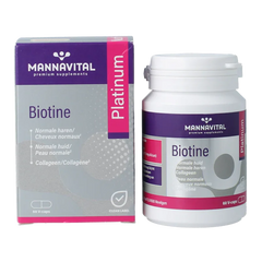 Mannavita Biotine platinum 60 Vegetarische capsules