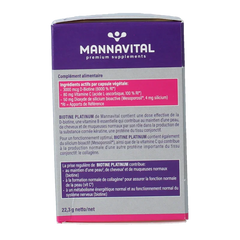 Mannavita Biotine platinum 60 Vegetarische capsules
