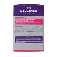 Mannavita Biotine platinum 60.00 Vegetarische capsules