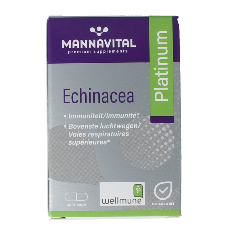 Mannavital Echinacea platinum 60 Vegetarische capsules