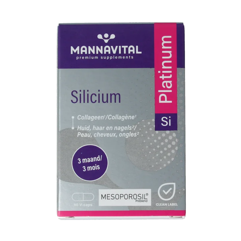 Mannavital Silicium platinum 90 Vegetarische capsules