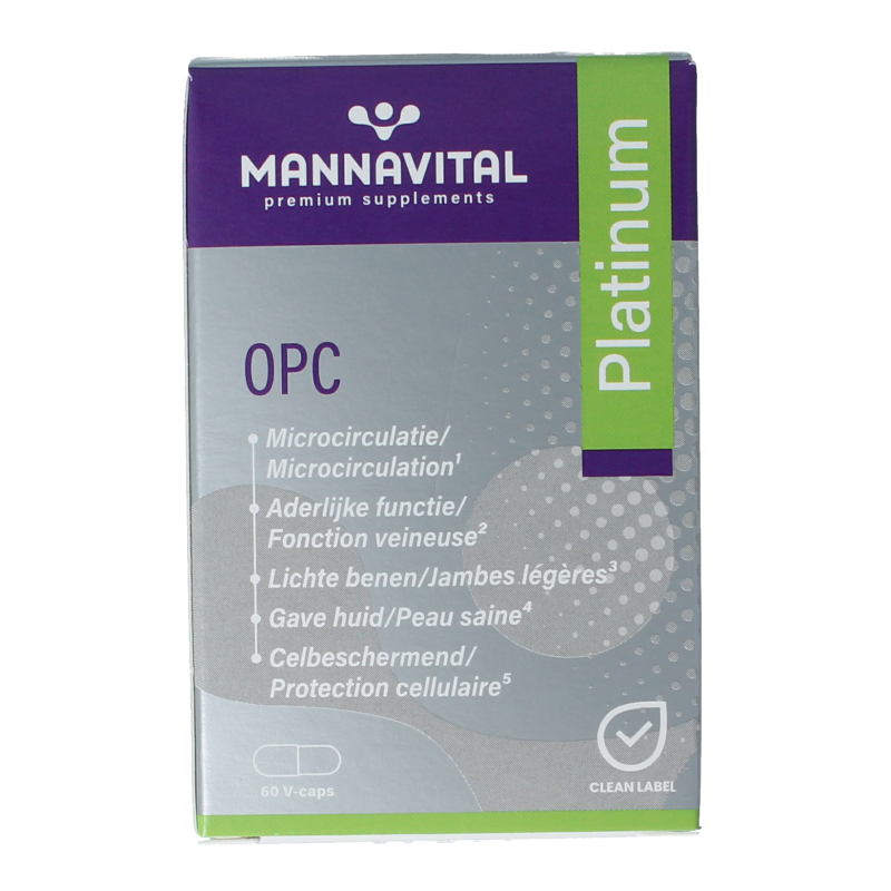 Mannavital OPC platinum 60 Vegetarische capsules