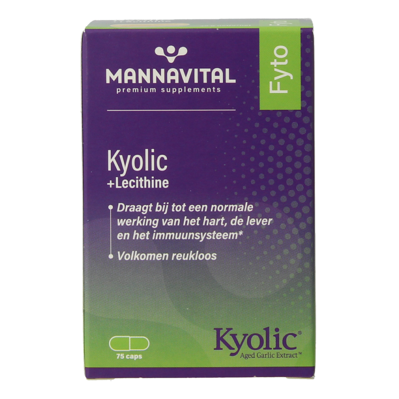 Mannavital Kyolic + lecithine 75.00 Capsules