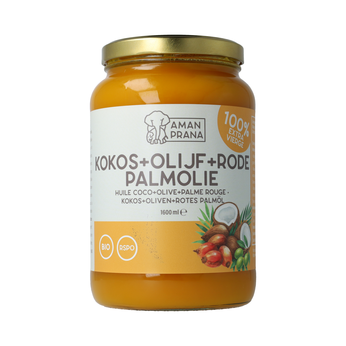 Amanprana Kokos-olijf-rode palm bio 1600.00 Milliliter