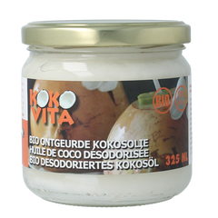 Kokovita Kokosolie geurloos bio 325.00 Milliliter