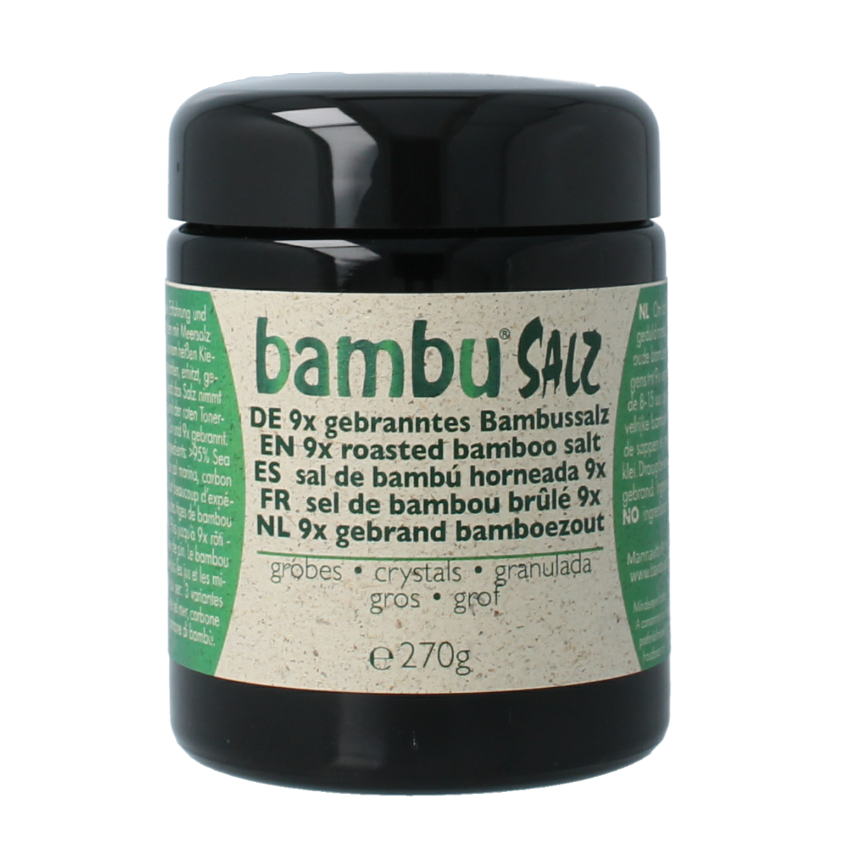 Bambu Salz Bamboezout grof 9x gebrand 270.00 Gram