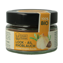Amanprana Zwarte knoflookpoeder bio 60.00 Gram