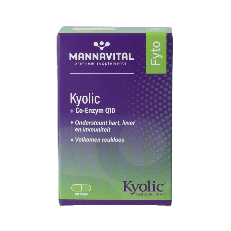 Mannavital Kyolic + co-enzym Q10 60 Capsules