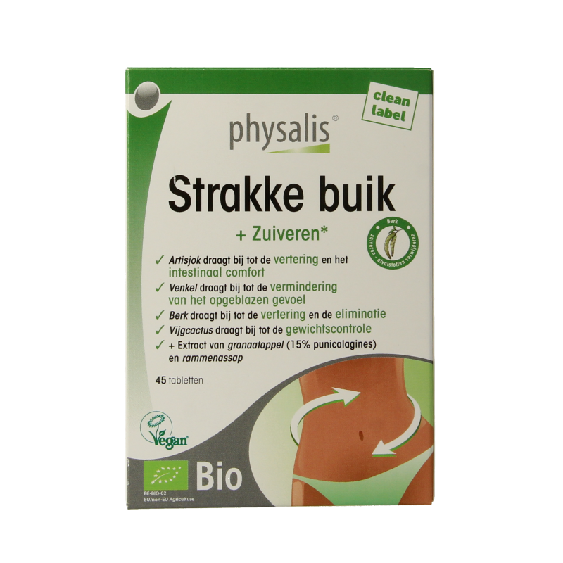 Physalis Strakke buik bio 45.00 Tabletten