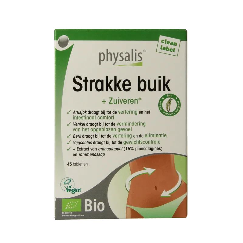 Physalis Strakke buik bio 45 Tabletten