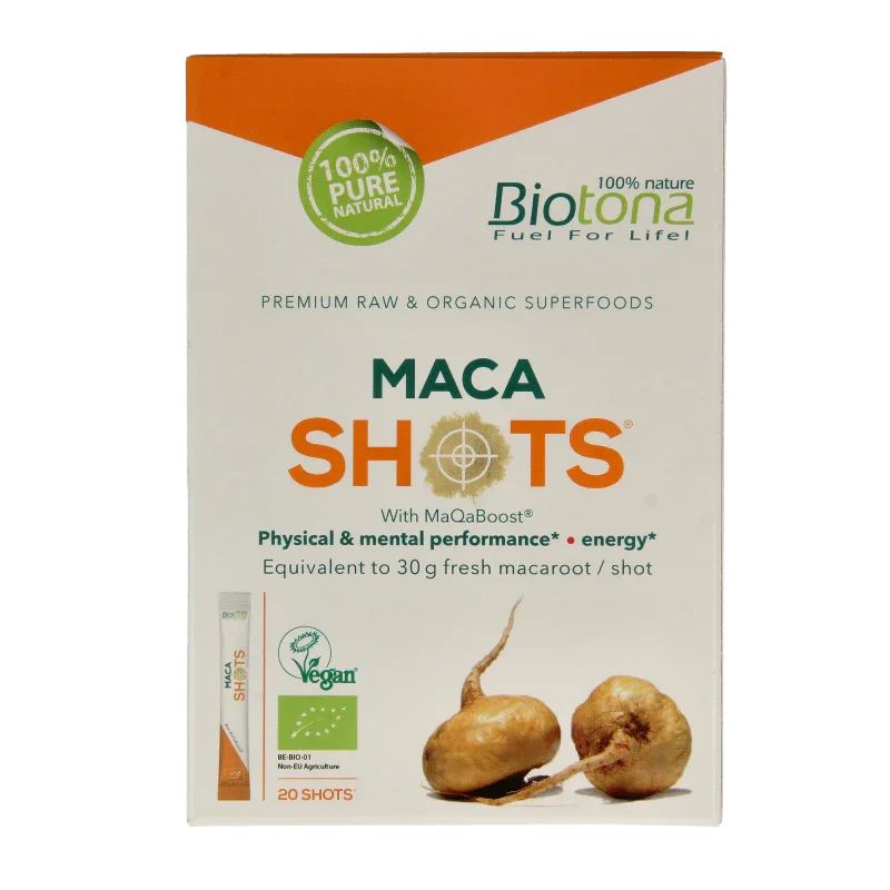 Biotona Maca shots 2.2 gram bio 20 Stuks