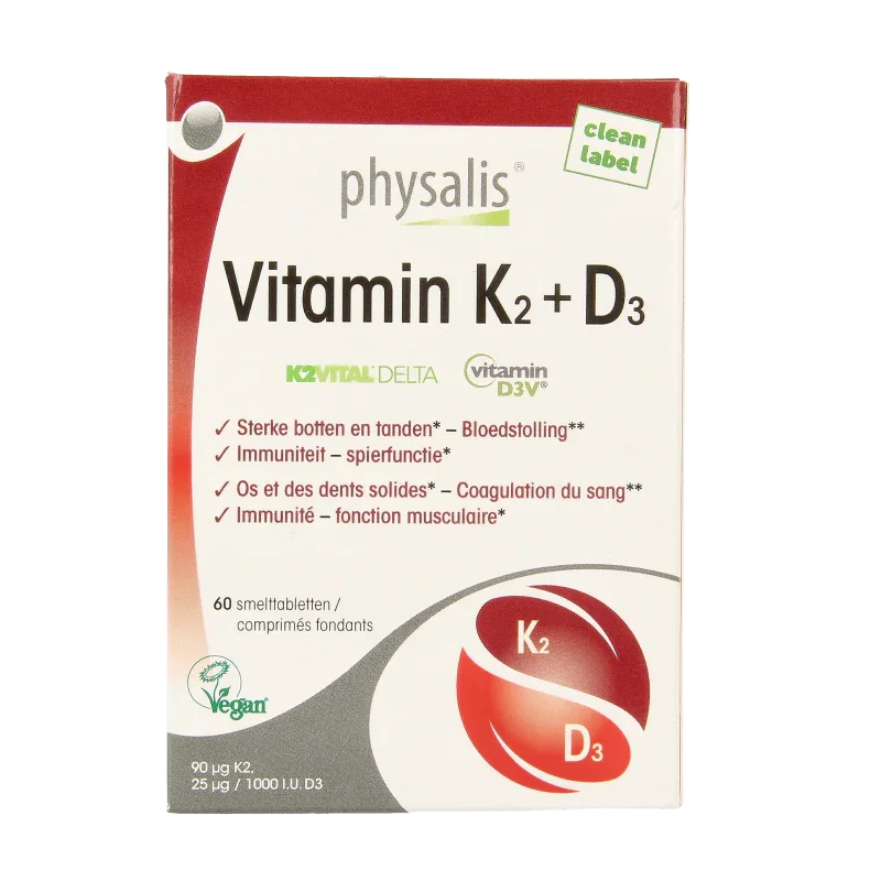 Physalis Vitamine K2 + D3 60 Tabletten