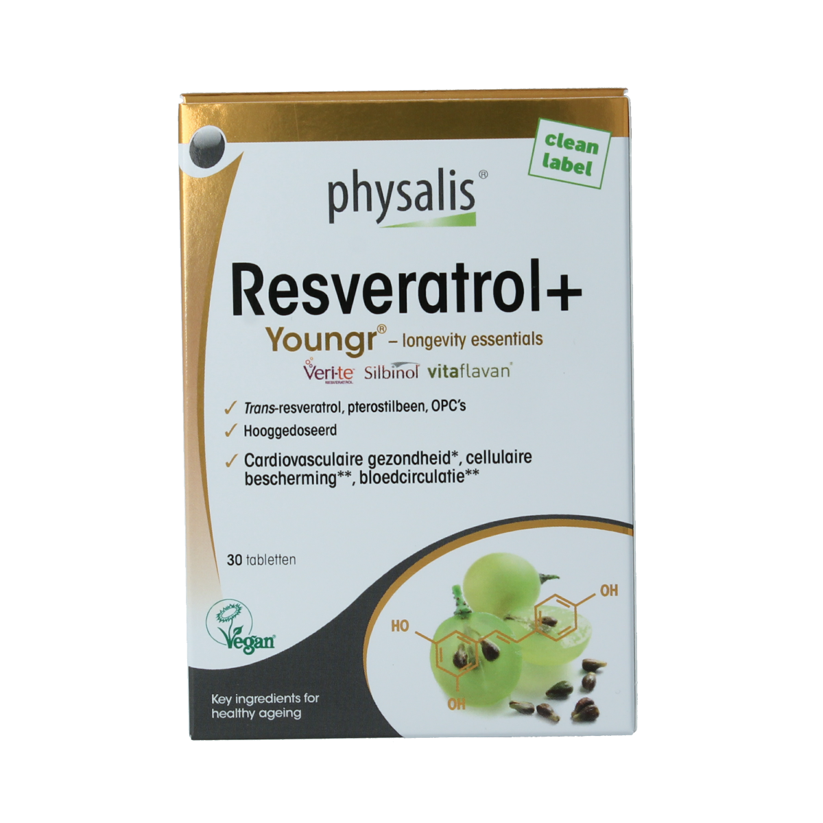 Physalis Resveratrol + vegan 30.00 Tabletten