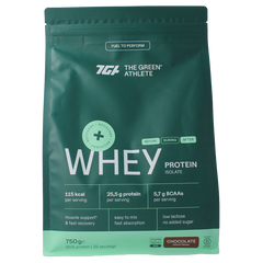 The Green Athlete Whey protein isolate chocolate 750 Gram