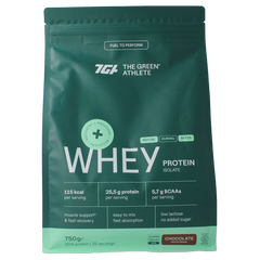 The Green Athlete Whey protein isolate chocolate 750.00 Gram