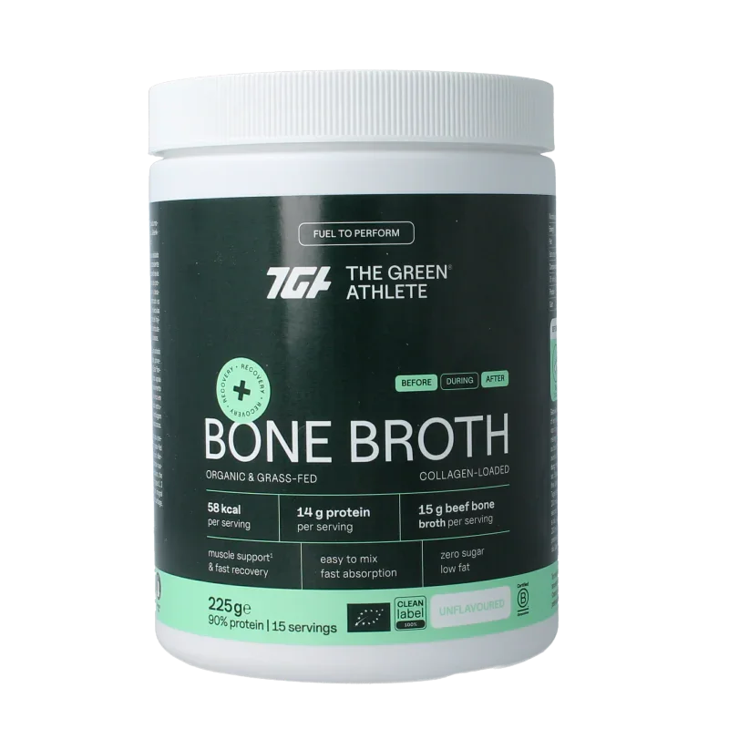 The Green Athlete Beef bone broth bio 225 Gram