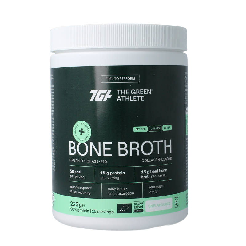 The Green Athlete Beef bone broth bio 225 Gram