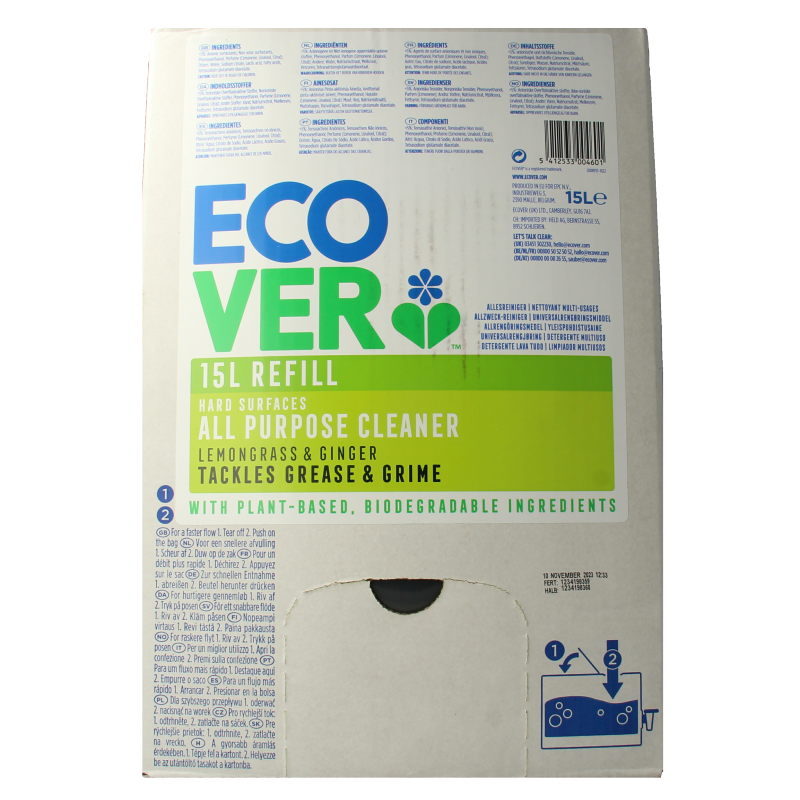 Ecover Allesreiniger lemongras/ginger 15 Liter
