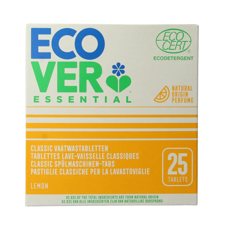 Ecover Essential vaatwastabletten 25 Stuks