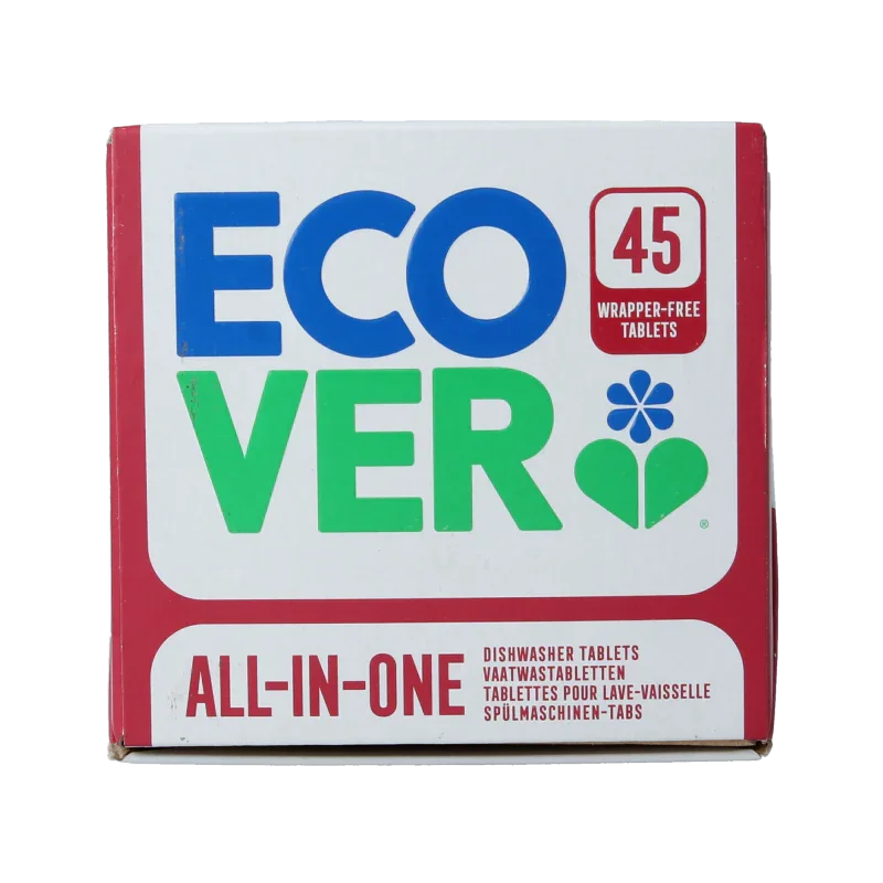 Ecover Vaatwasmachine tabletten all in 1 45 Tabletten