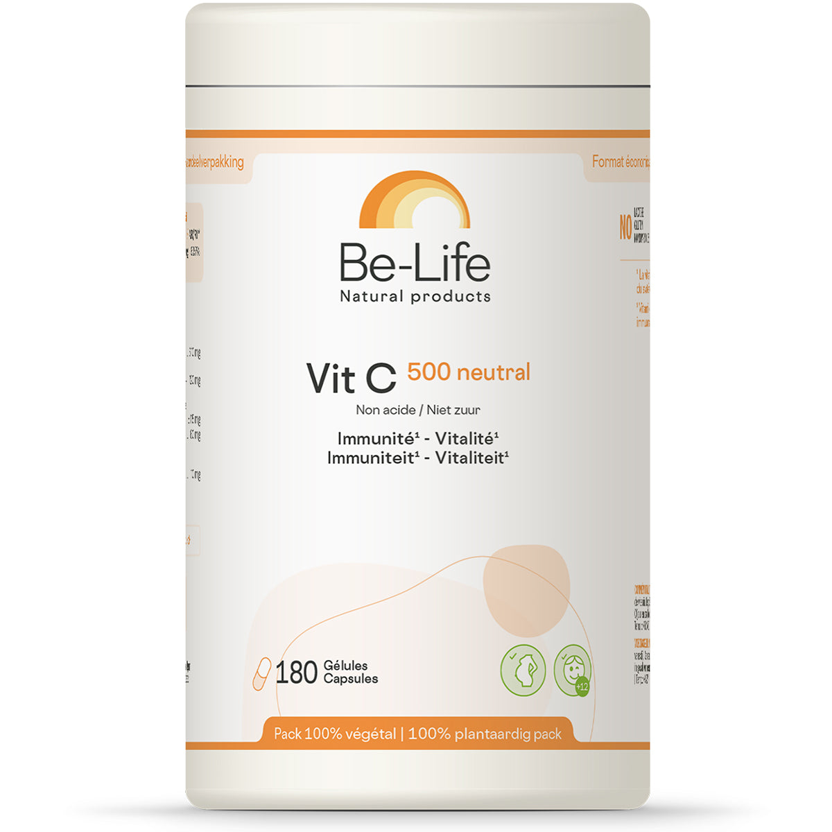 Be-Life Vitamine C 500 neutral 180.00 Capsules