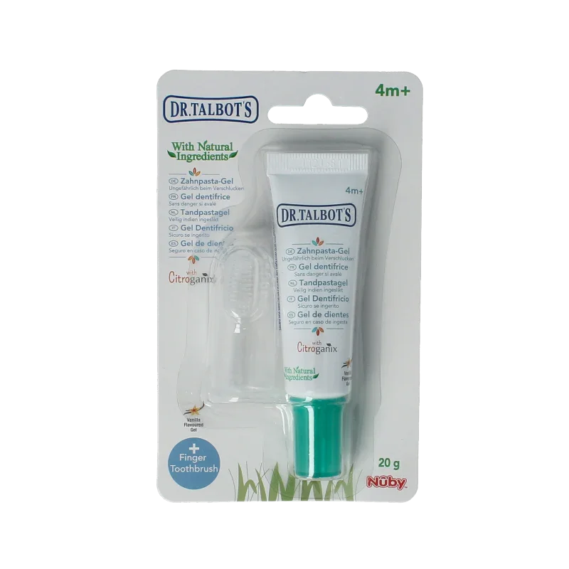 Nuby Citroganix tand-en vleesgel & vingertandenborstel 1 Set