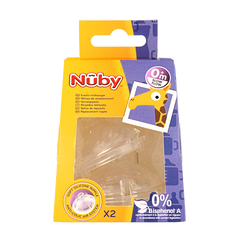 Nuby Replacement nipple slow flow 2 Stuks