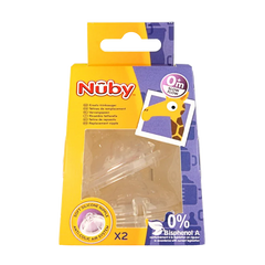 Nuby Replacement nipple slow flow 2 Stuks