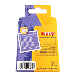 Nuby Replacement nipple slow flow 2 Stuks