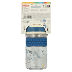 Nuby 2-in-1 Beker tuit hard 360ml 3 jaar assorti 1 Stuks