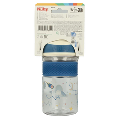 Nuby 2-in-1 Beker tuit hard 360ml 3 jaar assorti 1 Stuks