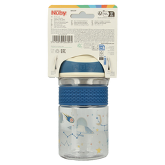 Nuby 2-in-1 Beker tuit hard 360ml 3 jaar assorti 1.00 Stuks