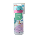 Nuby Beker zacht rietje drukknop roze 540ml 4+ jaar 1 Stuks
