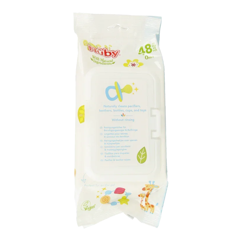 Nuby Fopspeen+bijtringdoekjes 48 Stuks