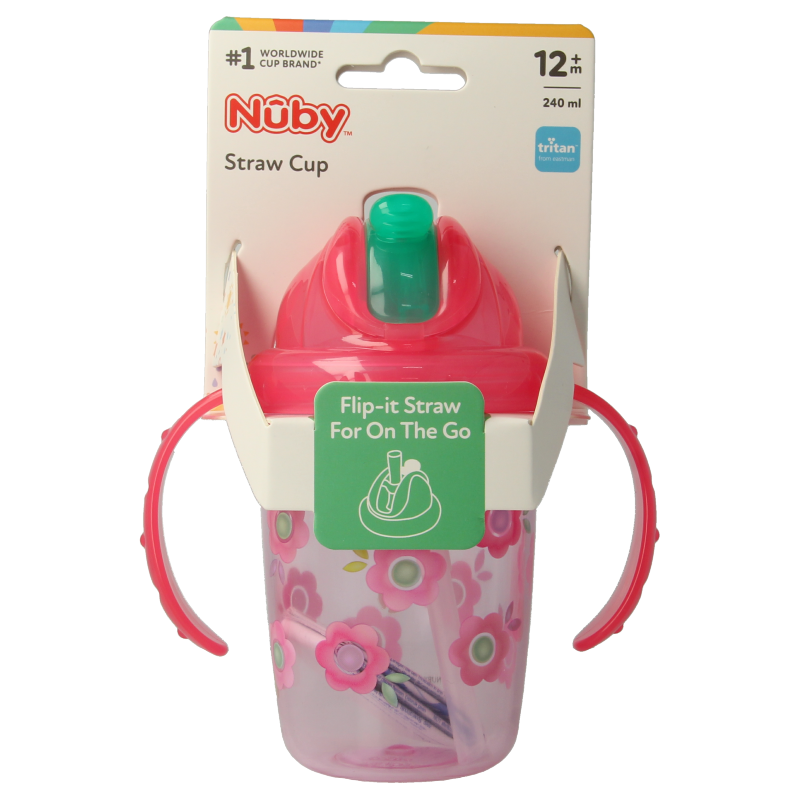 Nuby Antilekbeker flip-it met handvaten 1 Stuks
