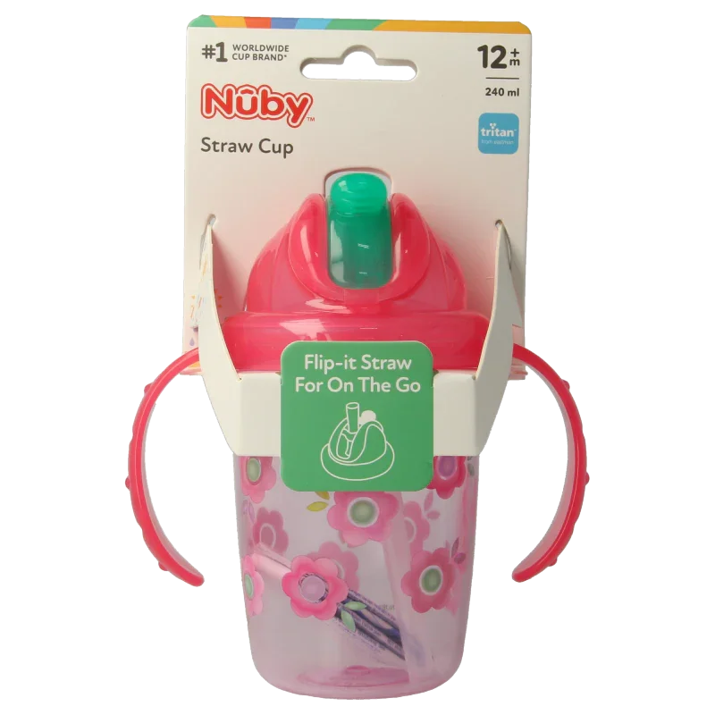 Nuby Antilekbeker flip-it met handvaten 1 Stuks