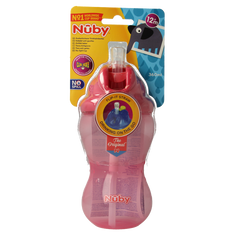 Nuby Flip it 360ml 12+ maanden roze 1 Stuks