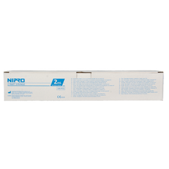 Nipro Injectiespuit 2-delig centrisch 2ml 100 Stuks