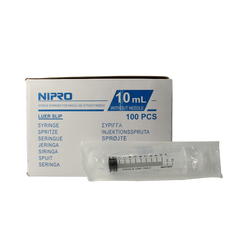 Nipro Injectiespuit luer 10ml 3-delig 100 Stuks