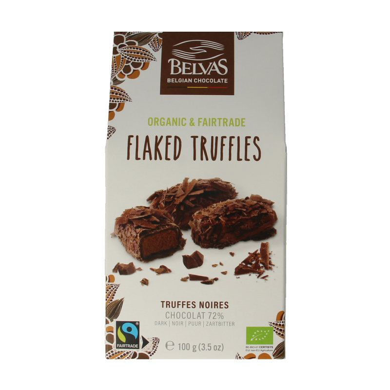 Belvas Flaked truffels bio 100 Gram
