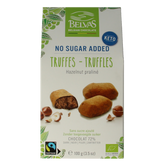 Belvas Hazelnoot praline truffels bio 100 Gram