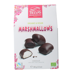 Belvas Marshmallow chocolade bio 100.00 Gram